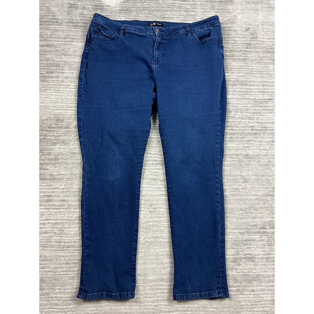 WBB Royalty For Me Jeans Womens 20W Blue Skinny Dark Wash Stretch XP661751N